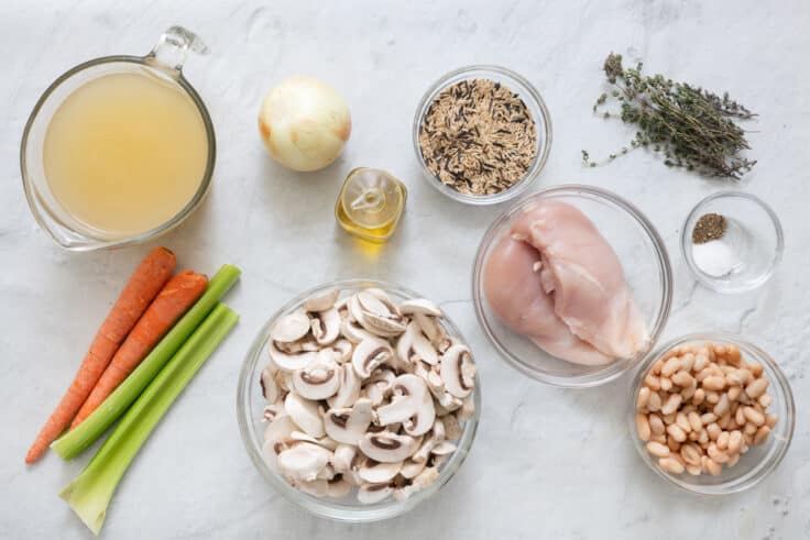 Chicken Wild Rice Soup (No Cream) - Feel Good Foodie