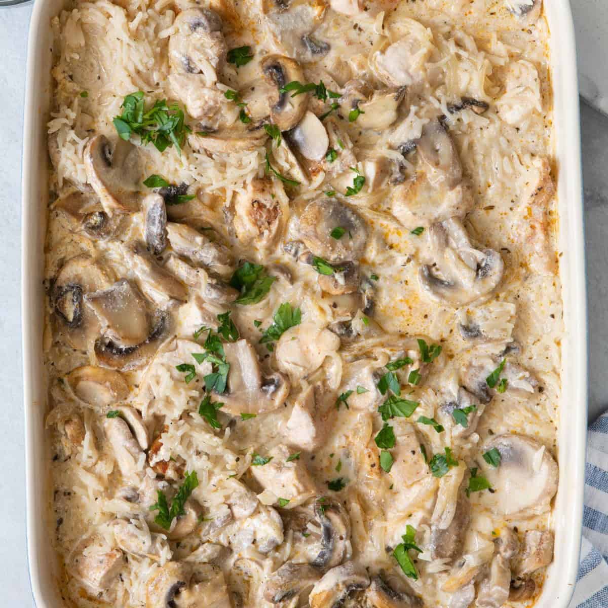 Chicken and Rice Casserole.