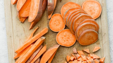 How to Cut Sweet Potatoes - It's a Veg World After All®