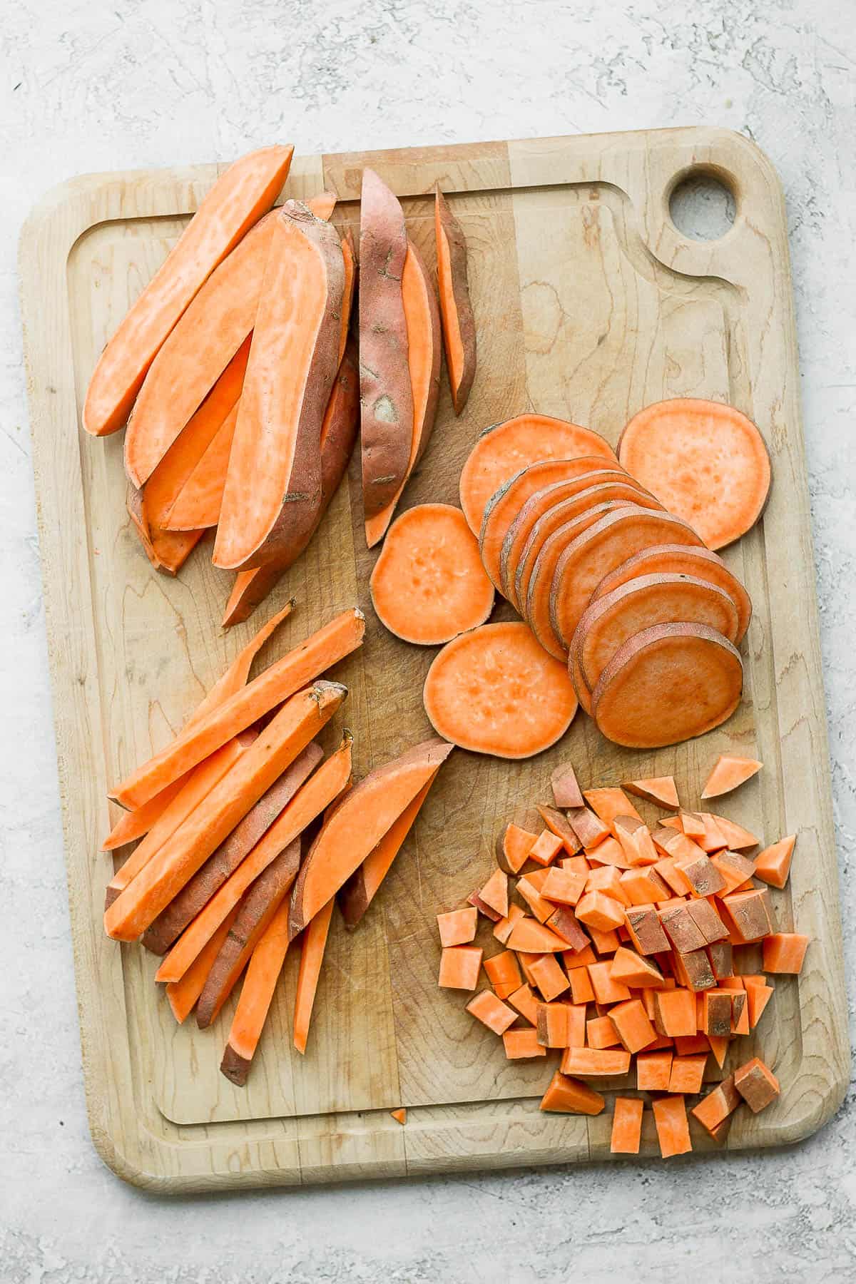 How to Cut a Sweet Potato