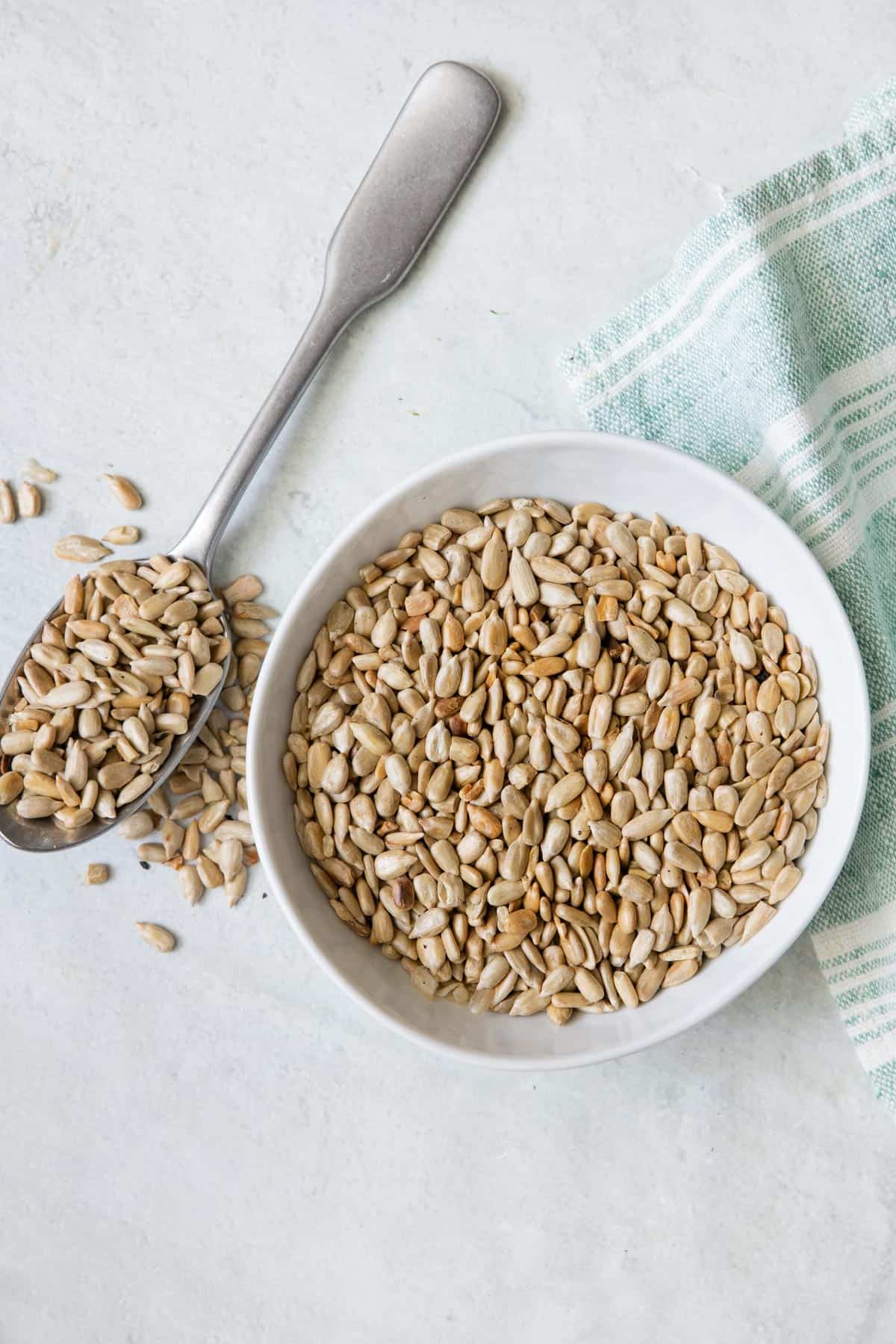 Pealed sunflower seeds Snack or for salad