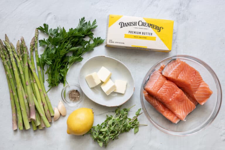 Simple Baked Salmon {Butter Herb Sauce} - Feel Good Foodie