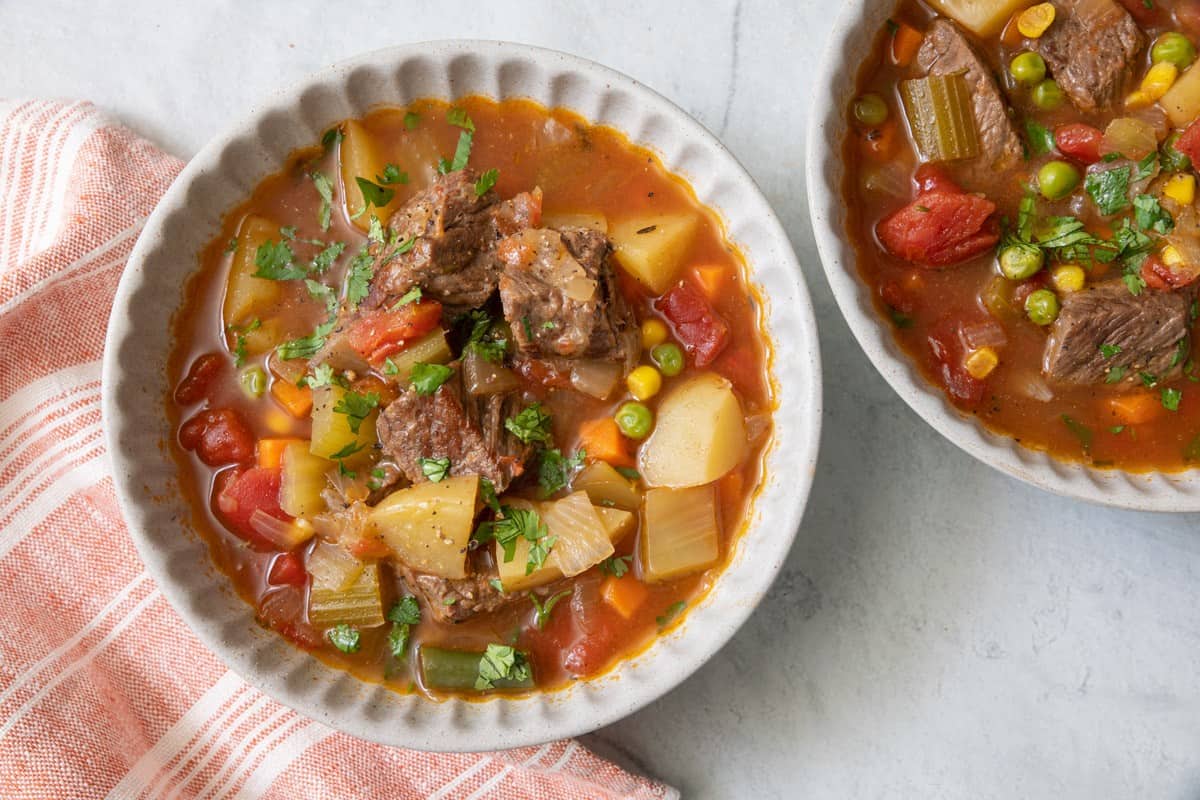 Vegetable Beef Soup.