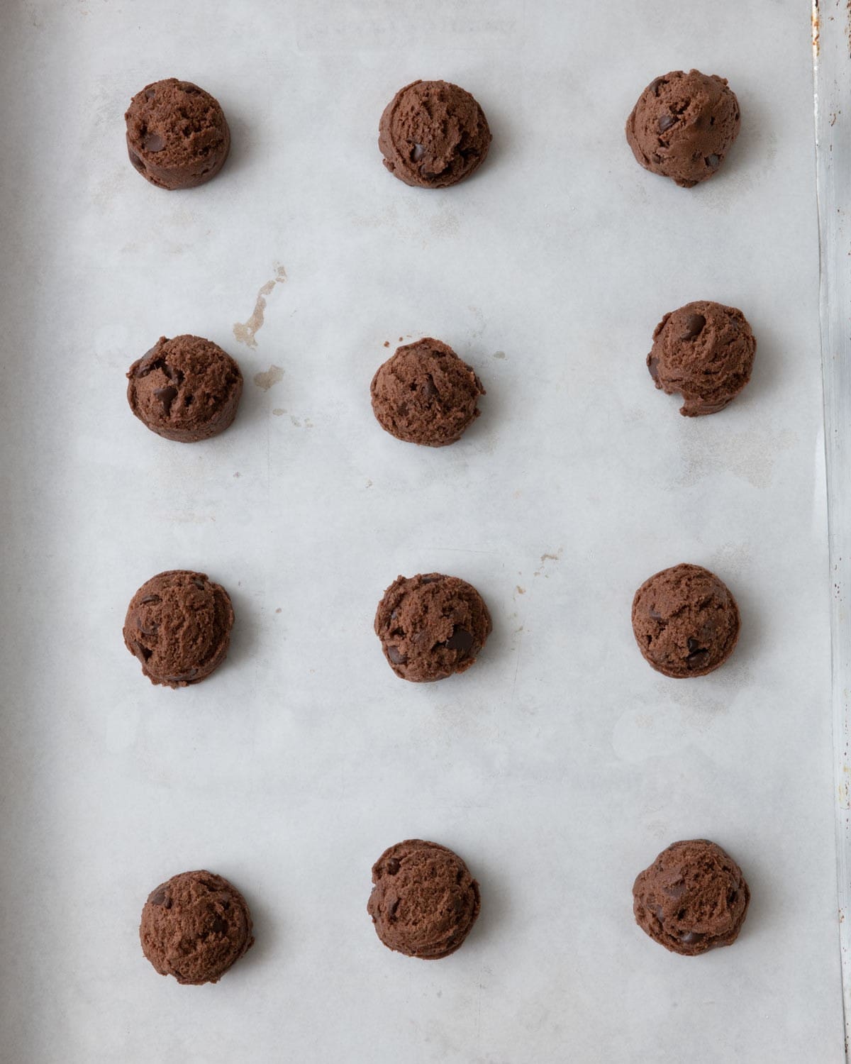 Cookies before baking.