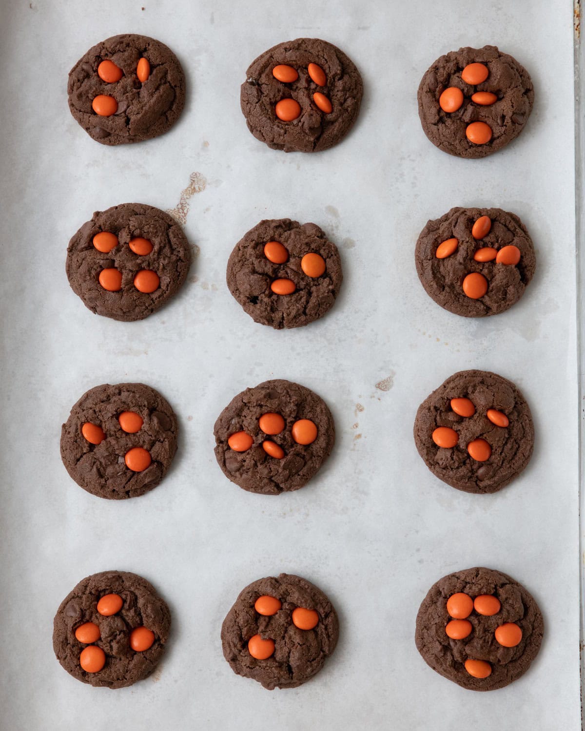 Cookies after baking.