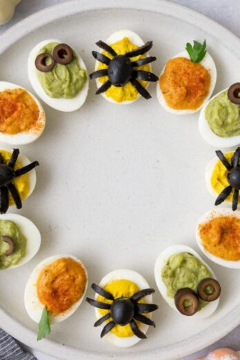 Halloween Deviled Eggs.