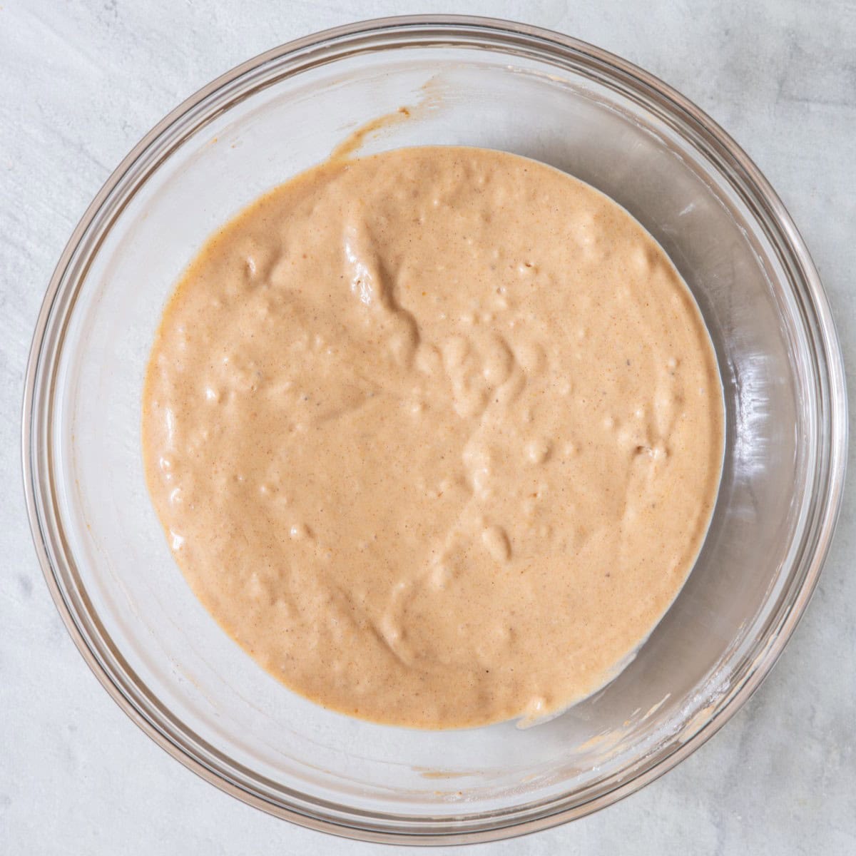Dry ingredients mixed in .