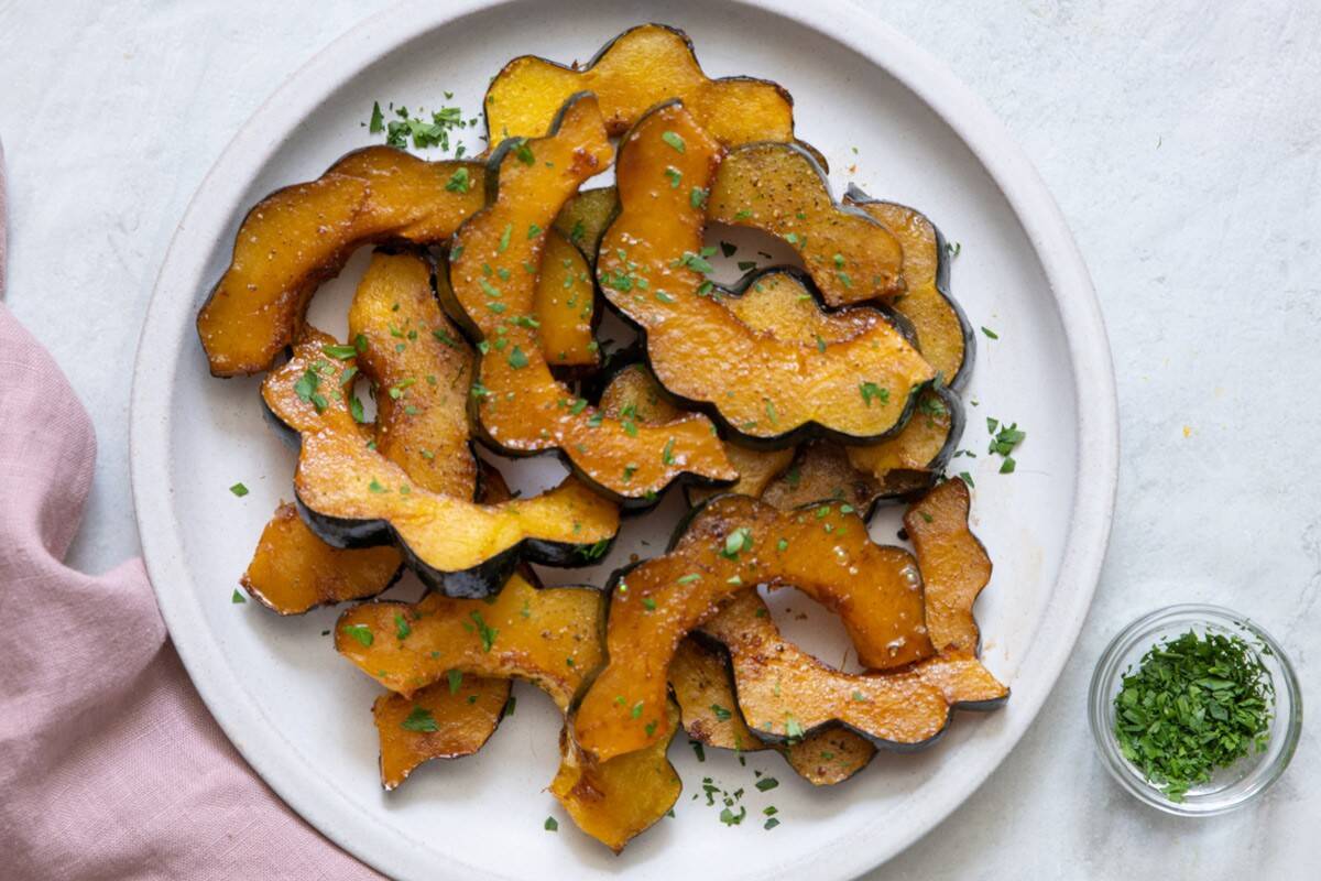 Roasted Acorn Squash.