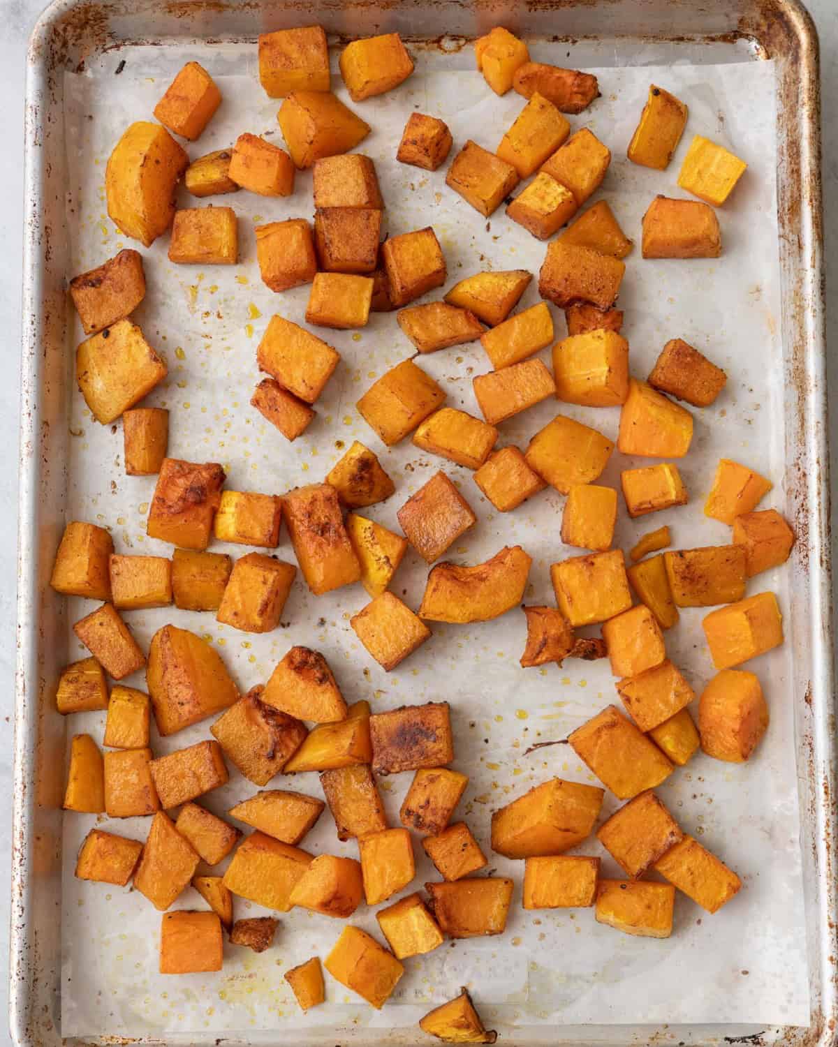 After baking.
