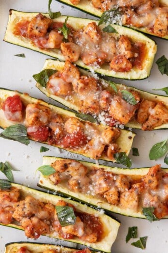 Stuffed Zucchini Boats.