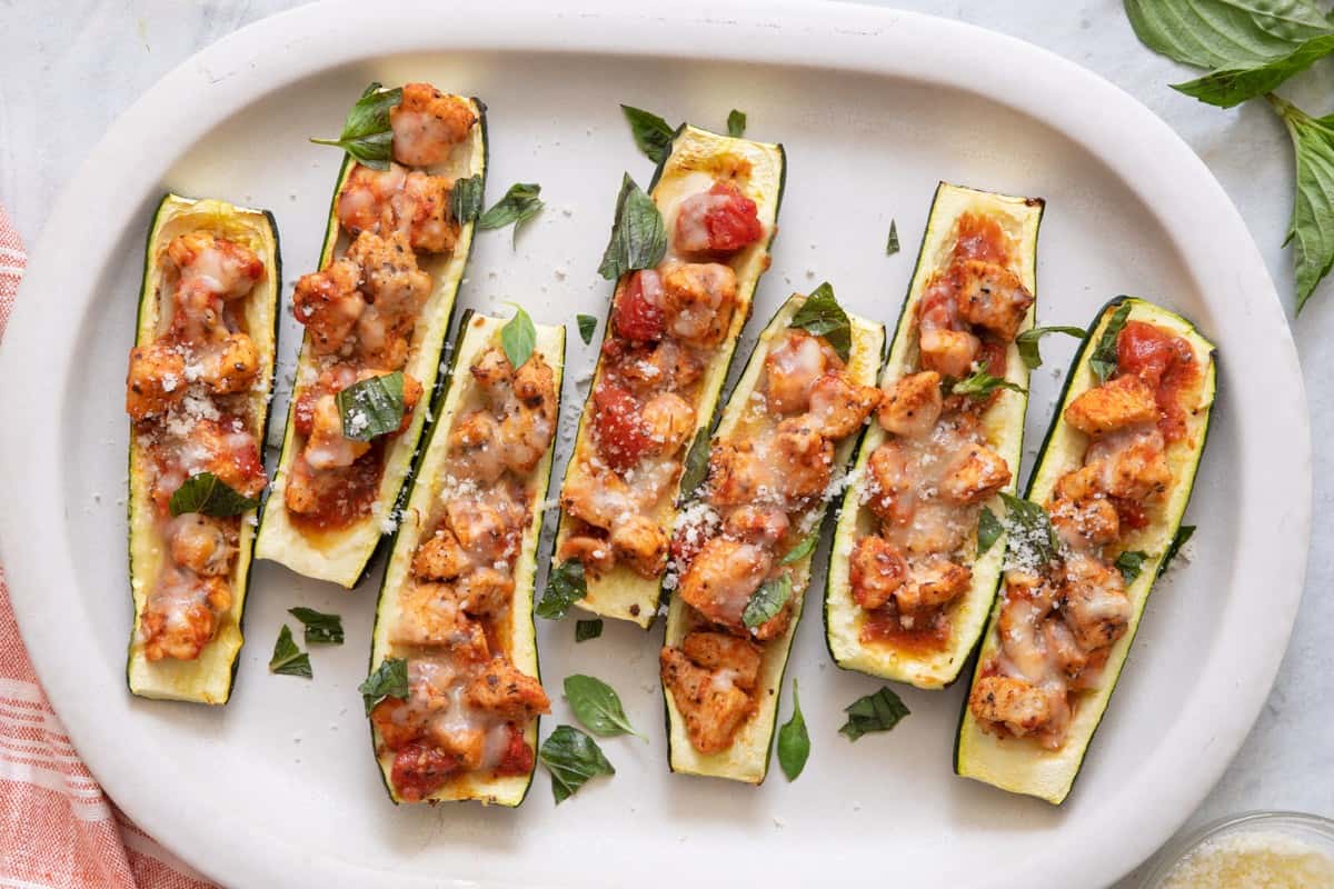 Stuffed Zucchini Boats.
