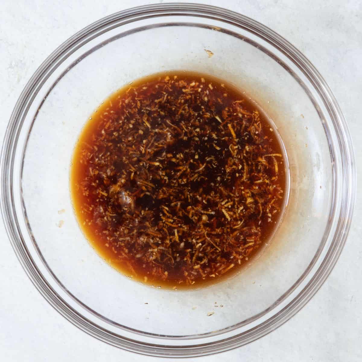 Sauce ingredients without cornstarch.