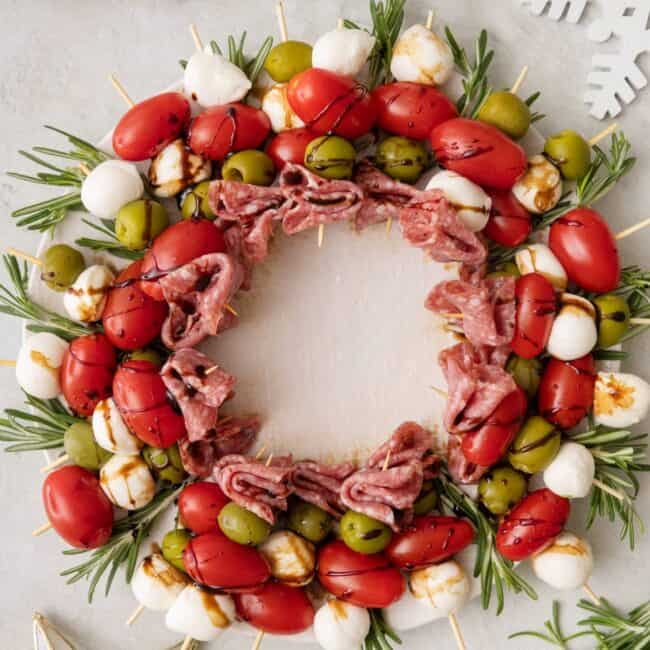 Charcuterie Wreath.