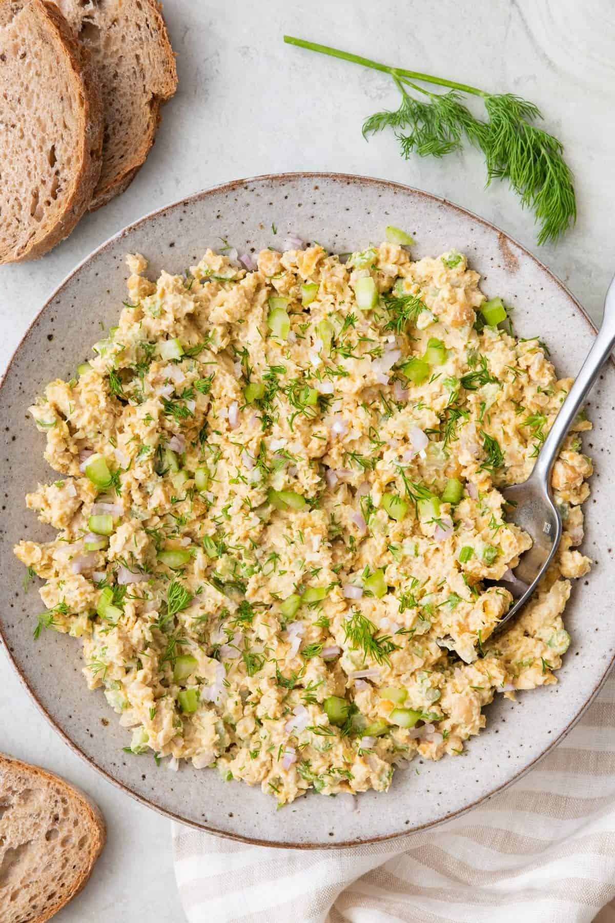 Chickpea Tuna Salad FeelGoodFoodie Karinokada