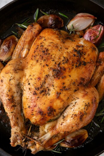 Lemon Rosemary Roasted Whole Chicken.