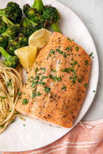 Lemon Pepper Salmon {With Homemade Seasoning} - Feel Good Foodie