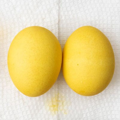 Yellow eggs.