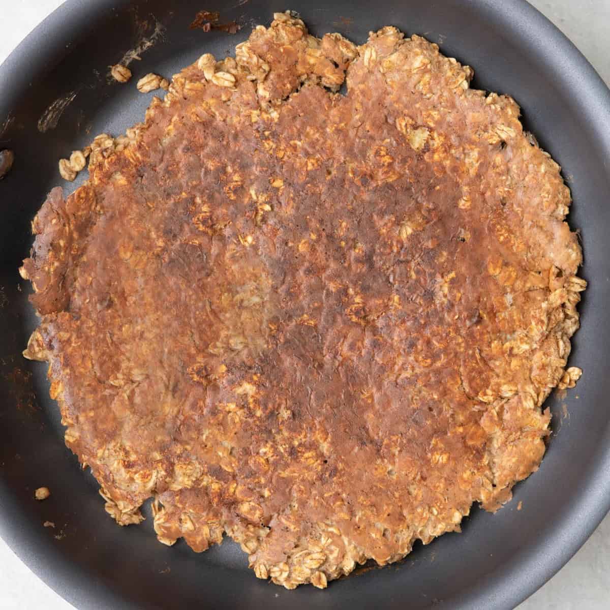 Mixture after browning on the bottom.