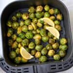Air fryer brussel sprouts thumbnail.