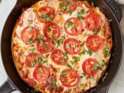 30 Minute Cast Iron Skillet Pizza Recipe - Pitchfork Foodie Farms