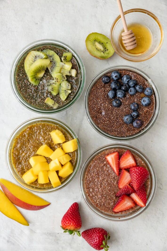 2-Ingredient Chia Seed Jello {Fruit Juice!} - Feel Good Foodie