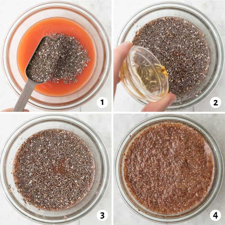 2-Ingredient Chia Seed Jello {Fruit Juice!} - Feel Good Foodie