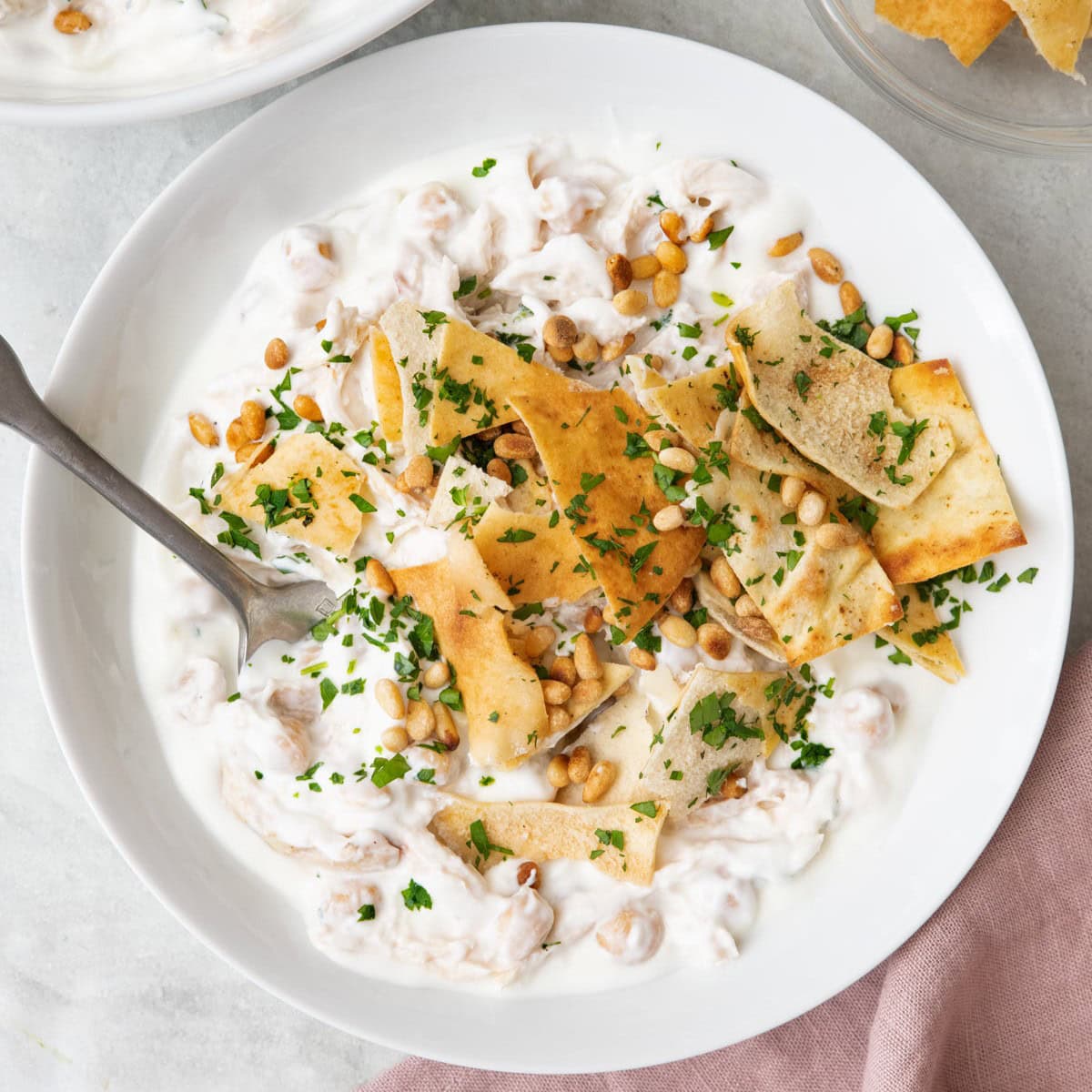 Lebanese Chicken Fatteh