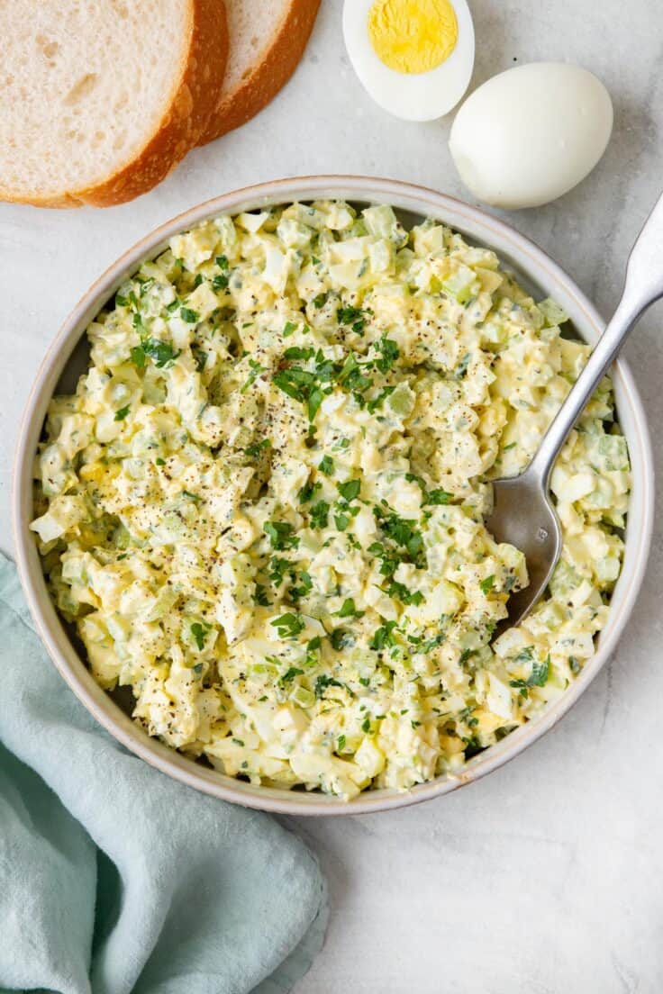 Healthy Egg Salad {Greek Yogurt Recipe} - Feel Good Foodie