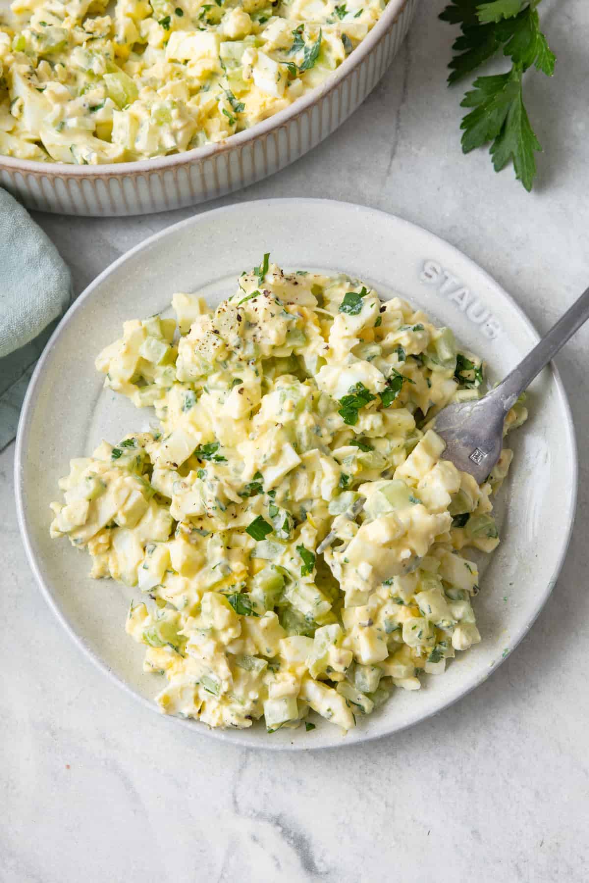 Healthy Egg Salad {Greek Yogurt Recipe} - FeelGoodFoodie