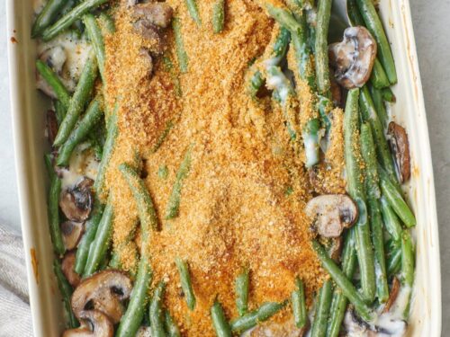 Low Sodium Green Bean Casserole {Semi Scratch