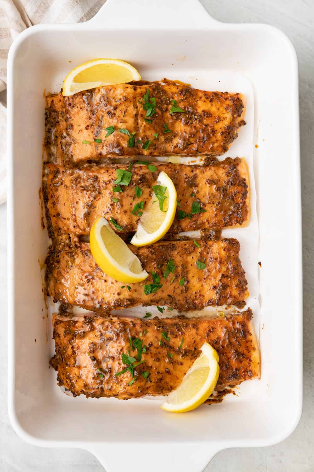 Salmon recipe with 2025 mustard and honey