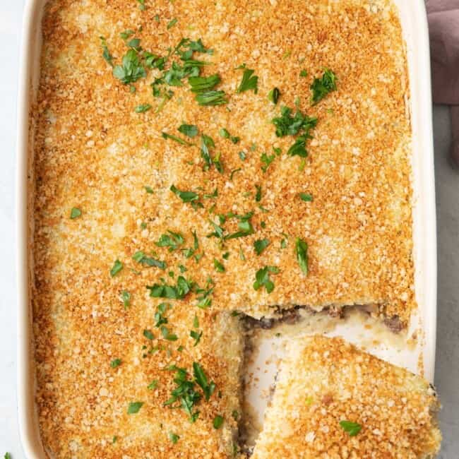 Lebanese Potato Souffle.