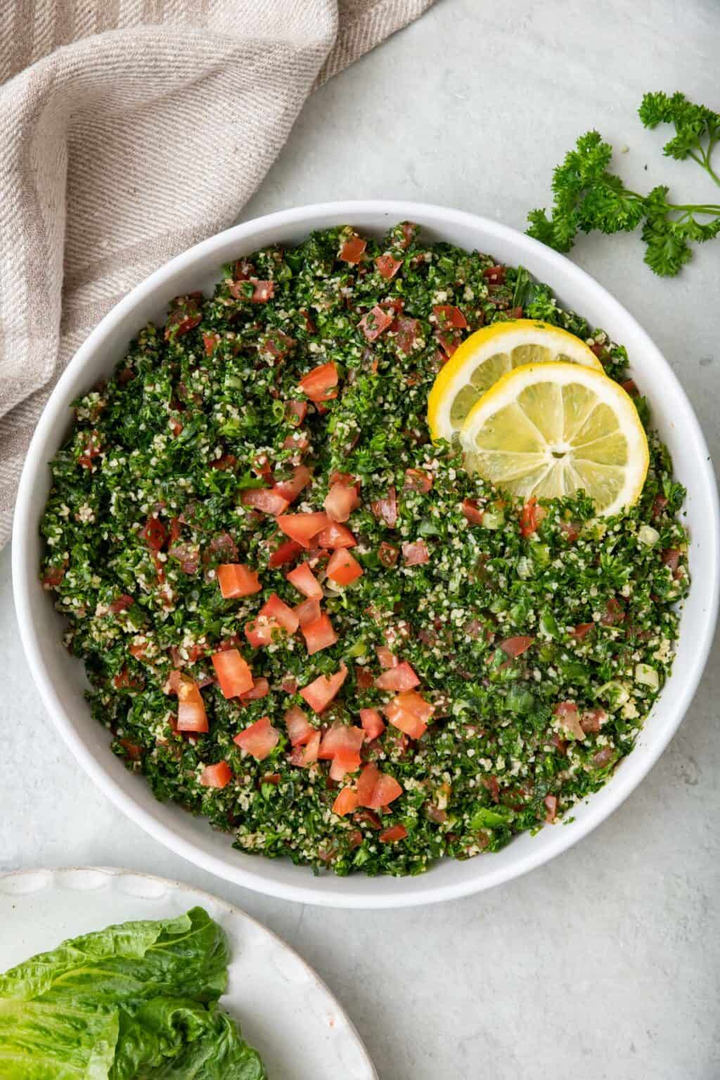 Lebanese Tabbouleh Salad - Feel Good Foodie