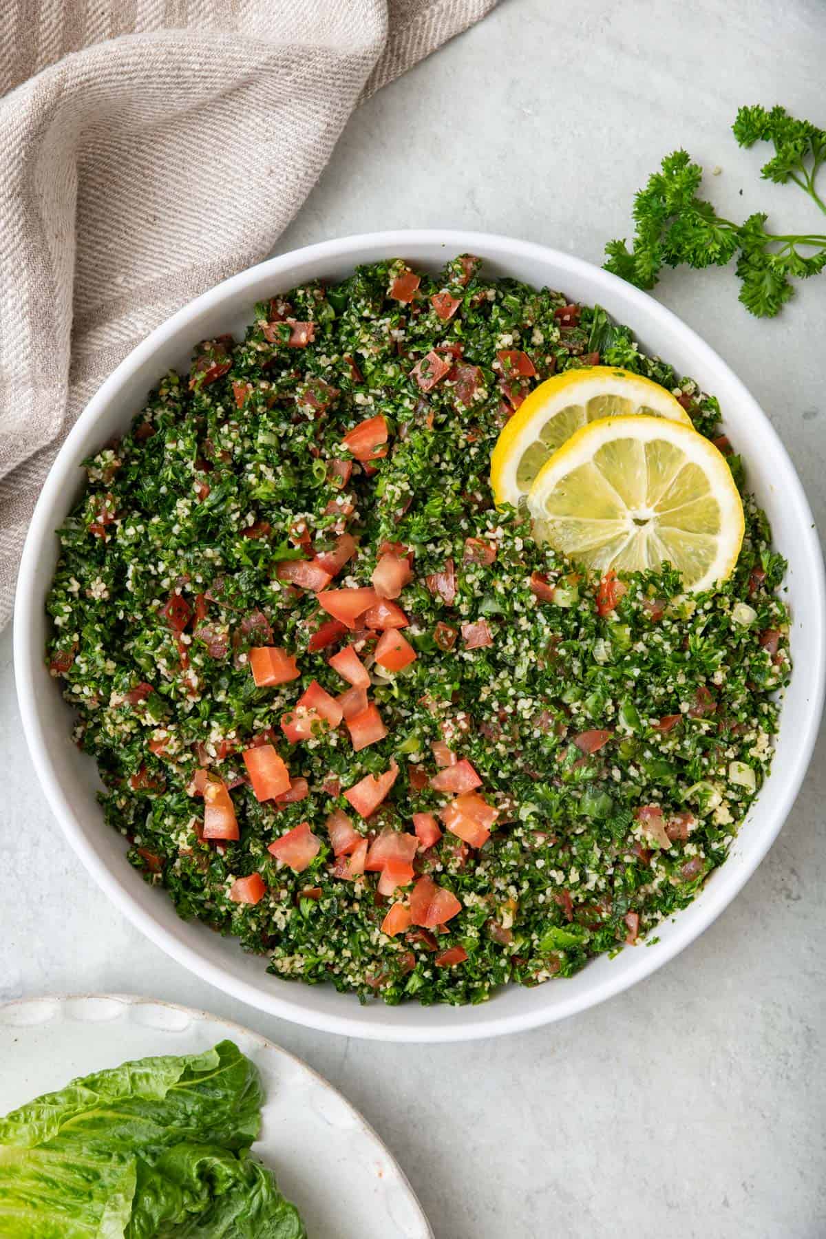 Lebanese Tabbouleh Salad - FeelGoodFoodie - Karinokada