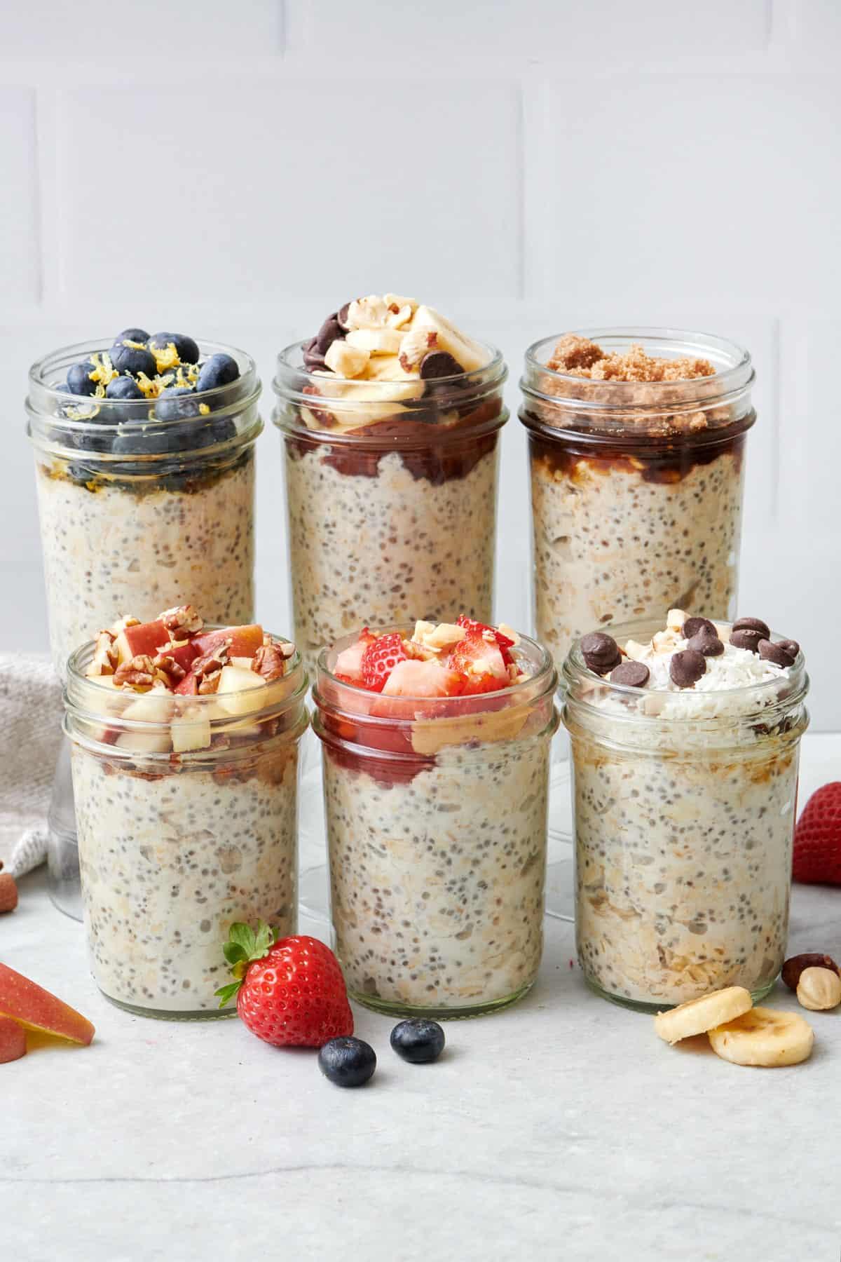 Overnight Oatmeal Jars, 3 ways - Family Food on the Table