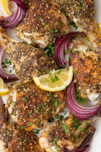 Baked Za'atar Chicken.