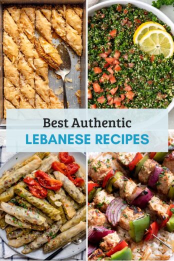 Round up featured image for authentic Lebanese recipes.