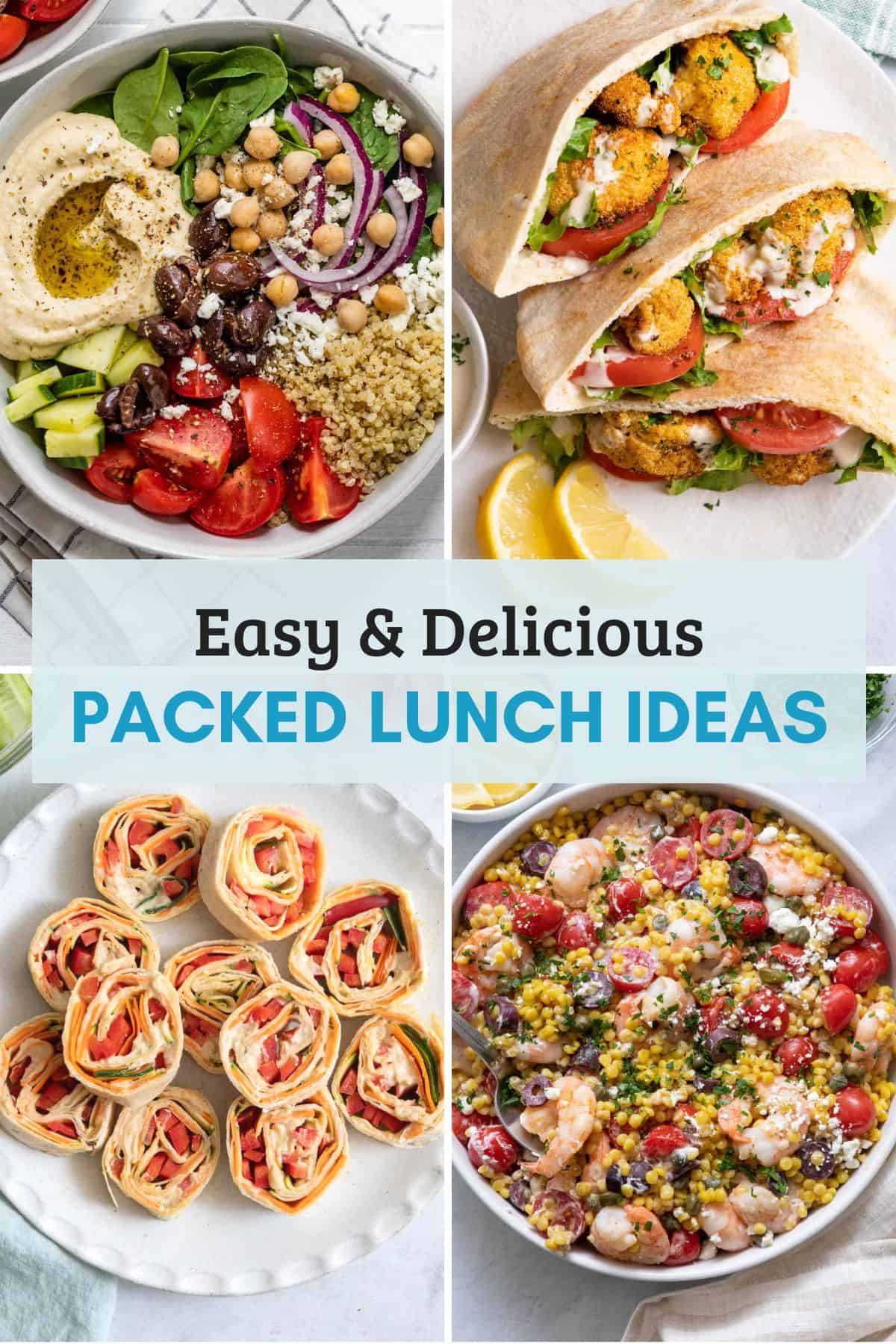 Easy and delicious packed lunch ideas.
