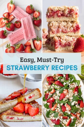 Roundup of Strawberry Recipes collage
