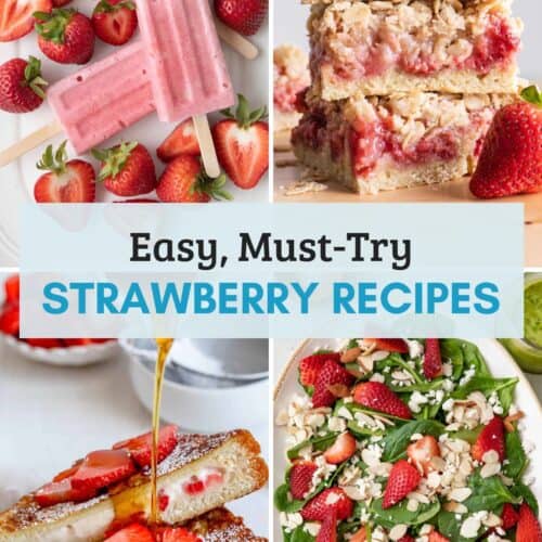 Roundup of Strawberry Recipes collage