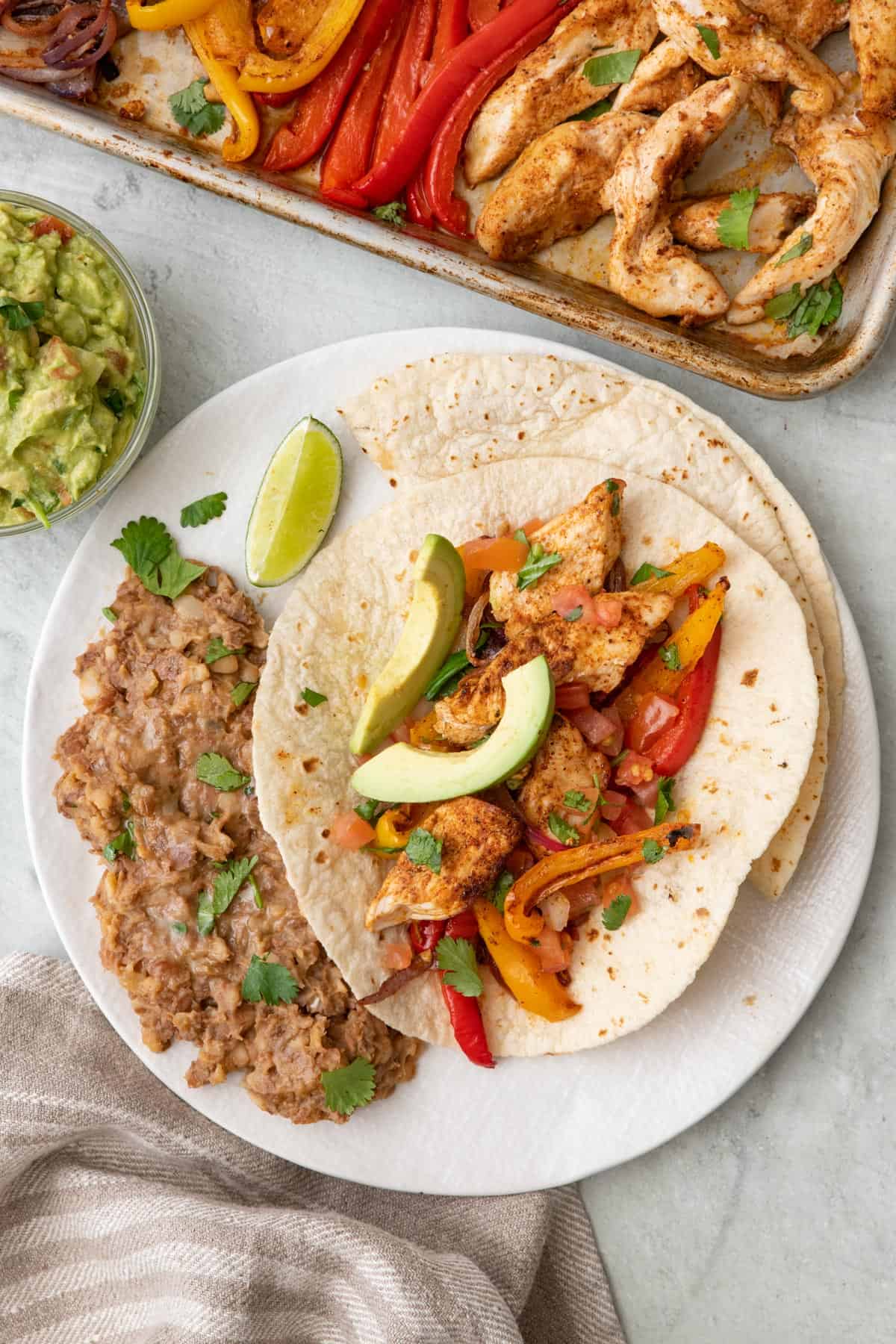 Sheet Pan Steak Fajitas {Oven Recipe} - FeelGoodFoodie