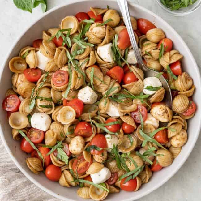 Caprese Pasta Salad.
