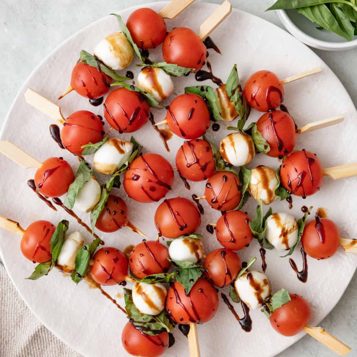 Caprese Skewers.