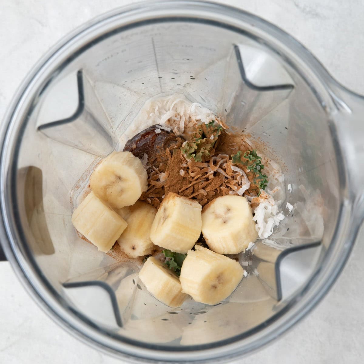 Ingredients before blending.