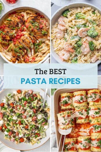 Featured collage for the best pasta recipes.