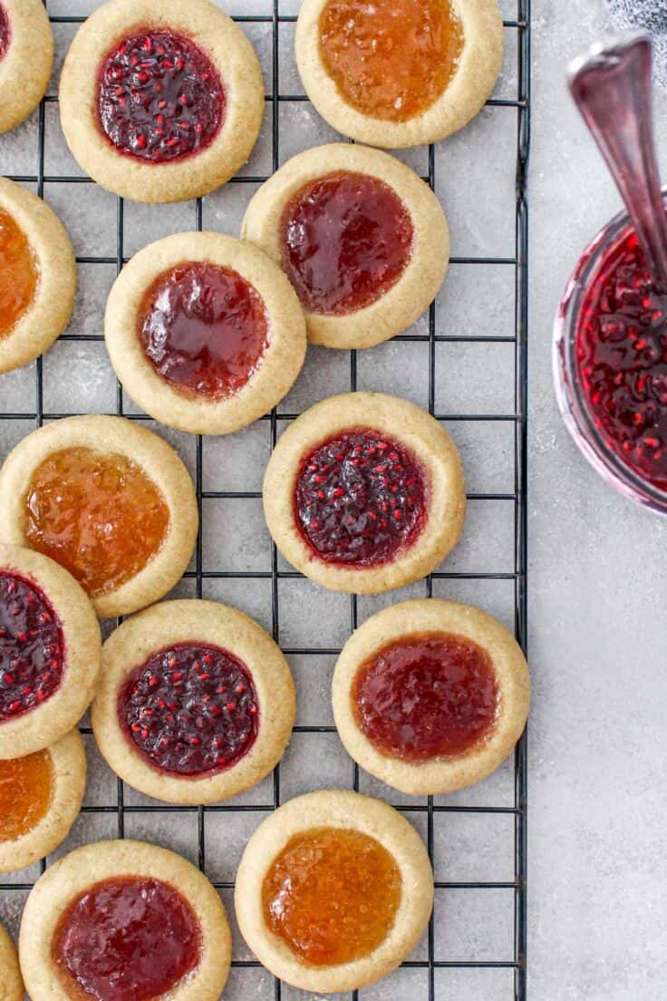 Best Classic Thumbprint Cookies {Super Easy!} - Feel Good Foodie