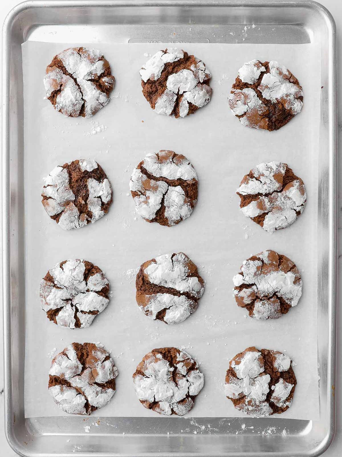 Cookies after baking.