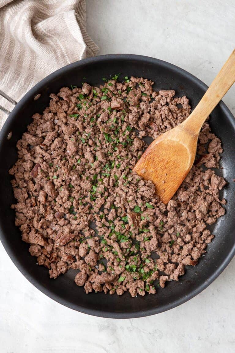 How To Cook & Brown Ground Beef {Hamburger Meat} - Feel Good Foodie