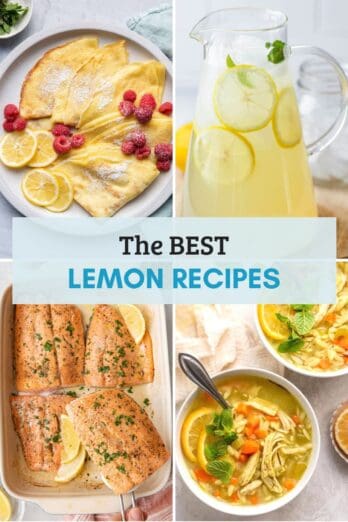 The best lemon recipes collage.