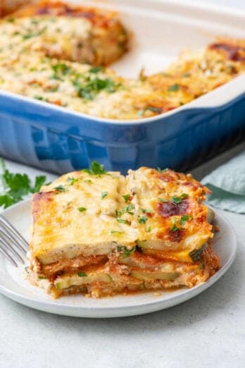 Zucchini Lasagna {Non-Watery!} - Feel Good Foodie